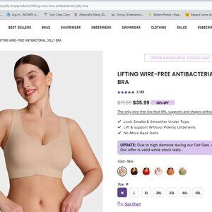 SheCurveSeamless Nude Wireless Bra - Comfort Support